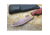 Dawson Knives Deep Notch Fixed Blade Knife, 7.5in Overall, 3.38in Arizona Copper Finish Cpm-3V Carbon Steel Blade, Black/Red Sculpted G10, DW64100