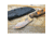 Dawson Knives Deep Notch Fixed Blade Orange Fixed Blade Knife, 7.25in Overall, 3.25in Arizona Copper Finish Cpm-3V Carbon Steel Blade, Black/Orange Sculpted G10, DW64094
