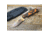 Dawson Knives Deep Notch Fixed Blade Orange Fixed Blade Knife, 7.25in Overall, 3.25in Arizona Copper Finish Cpm-3V Carbon Steel Blade, Black/Orange Sculpted G10, DW64094