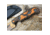 Dawson Knives Deep Notch Fixed Blade Orange Fixed Blade Knife, 7.25in Overall, 3.25in Arizona Copper Finish Cpm-3V Carbon Steel Blade, Black/Orange Sculpted G10, DW64094