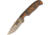 Dawson Knives Deep Notch Fixed Blade Orange Fixed Blade Knife, 7.25in Overall, 3.25in Arizona Copper Finish Cpm-3V Carbon Steel Blade, Black/Orange Sculpted G10, DW64094