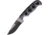 Dawson Knives Deep Notch Spectar White Knife, 3.38 Specter finish CPM-3V carbon steel blade, Black and white sculpted G10 handle, DW34218