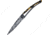 Deejo Linerlock 27g Turtle Poly Folding Knife, 3 black titanium coated Z40C13 stainless blade, Imitation tortoise shell handle, 9GC000201