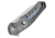 Defcon 3329 Framelock Folding Knife, 3in Satin D2 Tool Steel Blade, Gray Titanium Handle, Pocket Clip, TF3329
