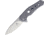 Defcon 3329 Framelock Folding Knife, 3in Satin D2 Tool Steel Blade, Gray Titanium Handle, Pocket Clip, TF3329