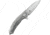 Defcon JK Hybrid Framelock Blk/Gray Folding Knife, 3.63in D2 Tool Steel Sheepsfoot Blade, Black Textured G10 Handle With Gray Titanium Back Handle, Glass Breaker, Stonewash And Satin Blade, TF3220