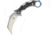 Defcon Jungle Knife Gray, 3 satin finish D2 tool steel karambit blade, Gray titanium handle with marbled carbon fiber inl, TF3101-1