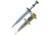 Denix Roman Dagger Replica, 8.5 blade, Engraved cast metal handle, DX4101