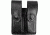 DeSantis Black - Plain - Double Mag Pouch - Hidden Snap U41BJEEZ5