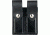 DeSantis Black - Plain - Double Mag Pouch - Nickel Snap U41BJEEZ1