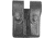 DeSantis Double Magazine Pouches, Glock 20, 21, 21SF, H&amp;K USP 45, Hidden Snap Closure, Ambidextrous, Plain, Black, U41BJNNZ5