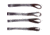 DeSantis Motorcycle Soft Ties - Set of 4