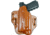DeSantis Speed-Lite Belt Leather Holster, Glock 17, 22, 31 w/ Inforce APL, Left Hand, Plain, Tan, 132TB3JZ0
