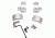 DNZ Products Hunt Masters Two Piece Mounts - Marlin XL7/XS7/Winchester 70, Low Ring, 1 in Tube, 4 Screws, Silver, 2W71TLS