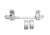 DNZ Products Game Reaper Scope Mount - Weatherby Mark V, Low Ring, 30 mm Tube, Silver, 28400s
