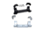 DNZ X Bolt Short Action 1 Inch Scope Tube Mount For Browning Rifle, Black, Silver