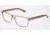 Dolce&amp;Gabbana BLOCK HINGE DG3157 Progressive Prescription Eyeglasses 2695-53 - Transparent Brown Frame, Demo Lens Lenses