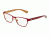 Dolce&amp;Gabbana DG1273 Progressive Prescription Eyeglasses 1270-53 - Top Red On Gold Frame