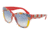 Dolce&amp;Gabbana DG4270F Single Vision Prescription Sunglasses DG4270F-312819-55 - Lens Diameter 55 mm, Frame Color Print Mambo On Red