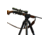 Double Tap Industries Stronghold Carbon Fiber Shooting Tripod w/Leveling Head, Black, TRI-CF-002L