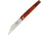 Douk-Douk Capucin Folder Cocobolo Folding Knife, 3.5 satin finish carbon steel blade, Cocobolo wood handle, 267P