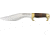 Down Under Knives Red Rock Fixed Blade Knife, 10.25in, Contoured Brown Leather Wrapped Handle DUKRRR