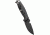 DPx Gear DPx HEST/F Triple Black 3.14in Blade Folding Knife,G10/Titanium Handle,Plain Edge DPHSF125