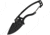 DPx Gear HEAT Hiker Black Knife, 2.5 black ceramic coated 1095HC steel blade, Skeletonized handle, DPHTX023