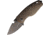 DPx Gear HEST Framelock 3D Bronze Folding Knife, 3 black stonewash finish Bohler M390 stainless bl, Bronze textured titanium handle, DPHTF018
