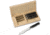 Dragon by Apogee Recurve Steak Knife Set Kitchen Knives, 9.25in Overall, 5.5in Satin Partially Serrated SS Blade, Black Polypropylene Handle, SS Guard, Set Of Four, ACES-KSET-0401