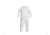 DuPont Tyvek IsoClean Coveralls, Nonsterile, Bound Seams/Neck, Dolman Sleeve, Elastic Wrists/Ankles, White, Large, Case of 25, IC253BWHLG0B