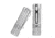 EAGTAC D3C RC Ti Flashlight, Luminus SST20 CRI-95 4000K NW LED, 510lm, Silver, D3C-CLICKY-TI-SST20-NW