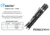 EAGTAC PX30LC2-R Base Flashlight, XP-L HI CW LED, 1160lm, Black, PX30LC2R-XPLHI-BASE-CW