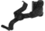 Earmor M31/M32 PLUS/EXFIL M16A-TW Rail Mount Kit, Tactical Black, M16A-TW-BK
