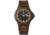 Earth Wood Gila Bracelet Watch w/Magnified Date, Dark Brown, One Size, ETHEW3302
