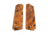 Ed Brown Products Grip Bushing, 1911, Government, Smooth, Poplar Burl, Pair 4 Design, Amber, 45-POPL-4