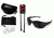 Edge Eyewear Acid Gambit 2 Lens Kit, Soft-Touch Matte Black Frame / Clear Vapor Shield,, SG2K-1