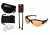 Edge Eyewear Acid Gambit 2 Lens Kit, Soft-Touch Matte Black Frame / Clear Vapor Shield,, SG2K-5