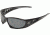 Edge Eyewear Baretti Safety Glasses Black Frame Silver Mirror Lens Sb117