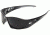 Edge Eyewear Baretti Safety Glasses - Black Frame, Smoke Lens SB116
