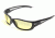 Edge Eyewear Kazbek XL Safety Glasses - Black Frame, Yellow Lens SK-XL112
