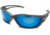 KazbekXL - Black Frame-Polarized Aqua Precision Blue Mirror Lens TSKAP-XL218