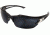 Edge Eyewear Khor Safety Glasses - Black Frame, Polarized G-15 Silver Mirror Lens TSDK21-G15-7