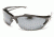 Edge Eyewear Khor Safety Glasses - Black Frame, Silver Mirror Lens SDK117