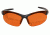 Edge Eyewear Sharp Edge Safety Glasses - Black Frame, Tiger's Eye Lens SSE610