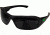 Edge Safety Brazeau Torque Glasses, Polarized, Black w/Green E Logo Frame, Smoke Lens, TXB236-E3