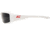 Edge Safety Brazeau Torque with Red E Logo, Polarized Smoke Lens, White Frame, TXB246-E5