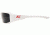 Edge Safety Brazeau Torque with Red E Logo, Smoke Lens, White Frame, XB146-E5