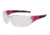 Edge Safety Delano G2 Pink Series Safety Glasses,Pink Frame,Clear Lens, SD151-G2