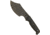 EKA Axeblade W1 Black Fixed Blade Knife, 6.5in, Swedish Sandvik Steel, Standard Edge, Black Stonewash, Black, Rubber Handle EKA914302